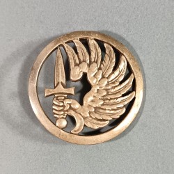 INSIGNE DE BERET PARACHUTISTE FABRICATION MOURGEON ANNEES 1950 TAP INDOCHINE ALGERIE